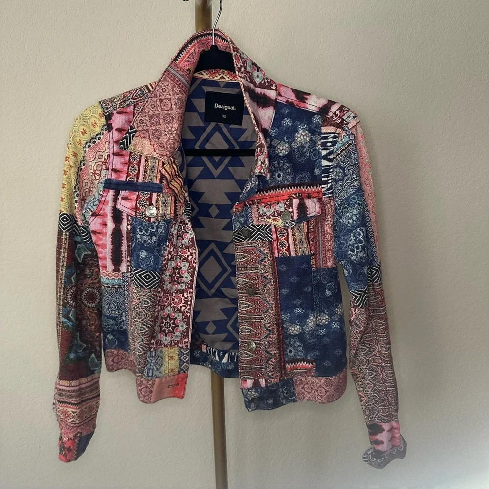 Desigual Patchwork Colorful Jacket - Picture 5 of 9